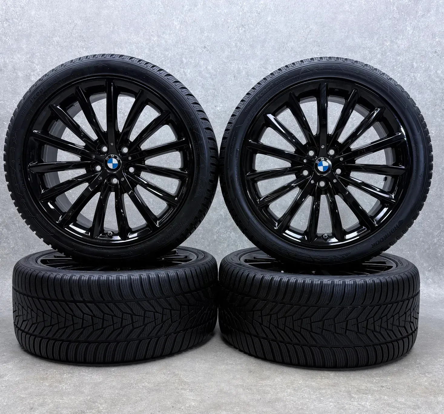 Original 19 Zoll Styling Vielspeiche 633 Winterräder + RDKS 6863419 Schwarz 2x8-9mm - Bild 1