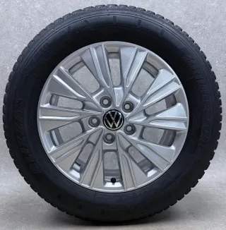 Original VW T7 17 Zoll Dundrod Winterräder 7T0601025A Silber 2x8-9mm & 2x6-7mm - Bild 4