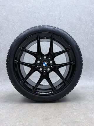 Original BMW 1er F40 BMW 2er Gran Coupé F44 18 Zoll Styling M554 Winterräder + RDKS 36118092354 Schwarz Hochglanz NEU - Bild 5