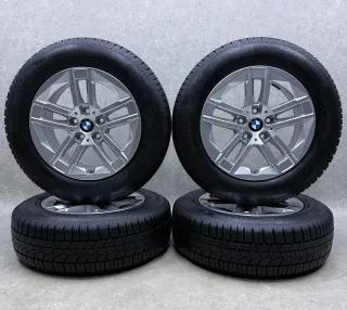 Original BMW 2er U06 16 Zoll Styling 186 Winterräder + RDKS 6888838 Silber 2x7,5-8mm + 2x6,5-7mm - Bild 1