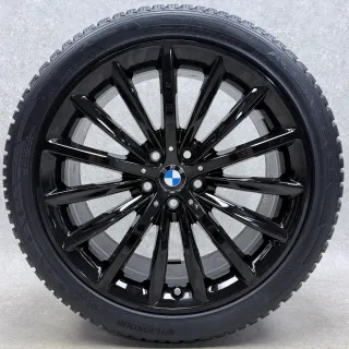 Original 19 Zoll Styling Vielspeiche 633 Winterräder + RDKS 6863419 Schwarz 2x8-9mm - Bild 5