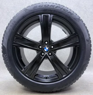 Original BMW X5 G05 BMW X6 G06 20 Zoll ADV14 Winterräder + RDKS 6883765 Schwarz seidenmatt 2x5,5mm & 2x4,5mm - Bild 7