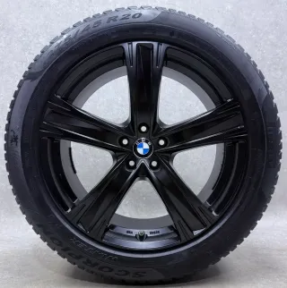 Original BMW X5 G05 BMW X6 G06 20 Zoll ADV14 Winterräder + RDKS 6883765 Schwarz seidenmatt 2x5,5mm & 2x4,5mm - Bild 5