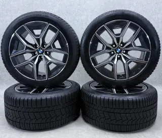 Original BMW 5er G60 Limousine BMW 5er G61 Touring BMW I5 Limousine Touring 19 Zoll Styling M936 Winterräder + RDKS 5A324E2 Midnight Grey 2x7-8mm - Bild 1