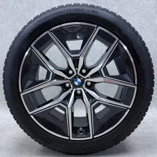 Original BMW 5er G60 Limousine BMW 5er G61 Touring BMW I5 Limousine Touring 19 Zoll Styling M936 Winterräder + RDKS 5A324E2 Midnight Grey 2x7-8mm - Bild 2