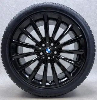 Original 19 Zoll Styling Vielspeiche 633 Winterräder + RDKS 6863419 Schwarz 2x8-9mm - Bild 4