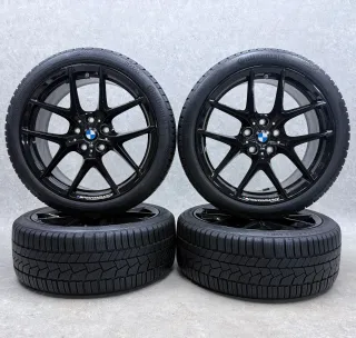 Original BMW 1er F40 BMW 2er Gran Coupé F44 18 Zoll Styling M554 Winterräder + RDKS 36118092354 Schwarz Hochglanz NEU - Bild 1