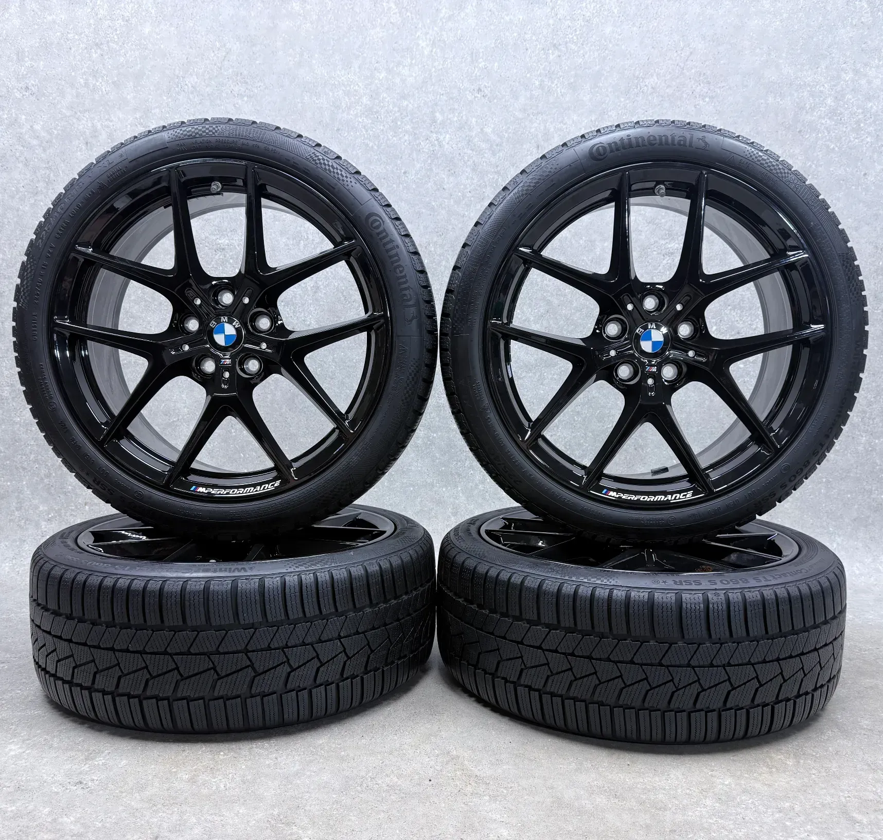 Original BMW 1er F40 BMW 2er Gran Coupé F44 18 Zoll Styling M554 Winterräder + RDKS 36118092354 Schwarz Hochglanz NEU - Bild 1
