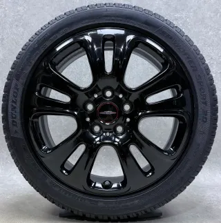 Original Mini F55 One Cooper Cooper S John Cooper Works Mini F56 One Cooper Cooper S John Cooper Works 17 Zoll JCW Double Spoke 510 Winterräder + RDKS 6855119 Schwarz Glänzend - Bild 5