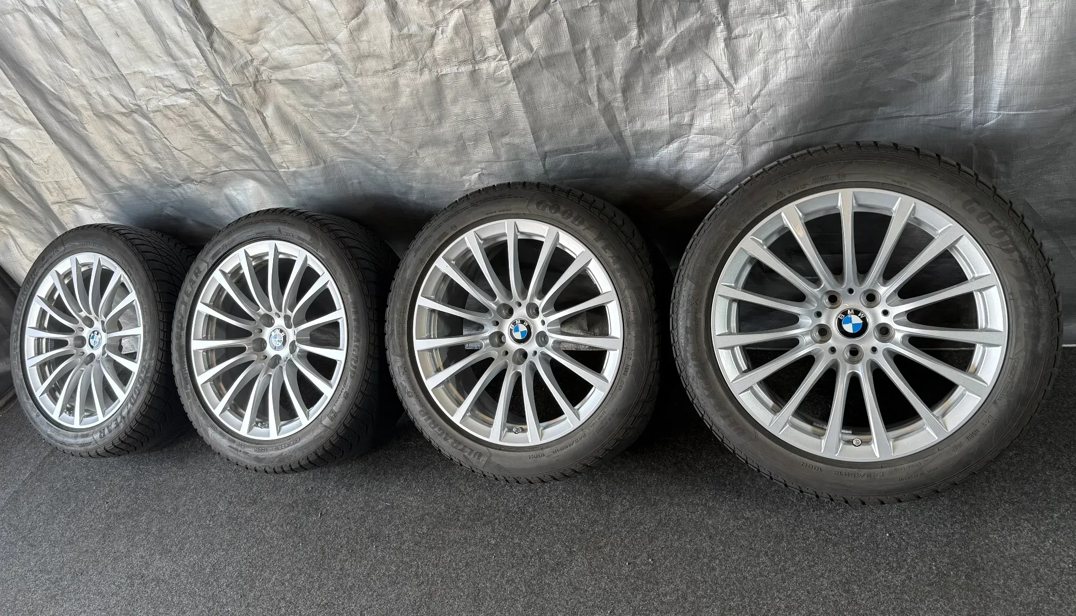 Original 18 Zoll Styling 619 Winterräder + RDKS 6861224 Silber 2x6-7mm & 2x5-6mm - Bild 1