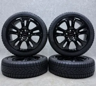 Background image for Original Mini F55 One Cooper Cooper S John Cooper Works Mini F56 One Cooper Cooper S John Cooper Works 17 Zoll JCW Double Spoke 510 Winterräder + RDKS 6855119 Schwarz Glänzend