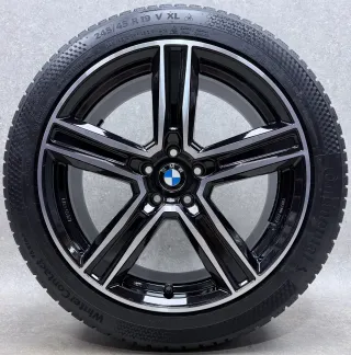 BMW 5er G60 Limousine BMW 5er G61 Touring BMW I5 Limousine 19 Zoll KG Winterräder KBA55167 Schwarz Glanzgedreht Neuwertig - Bild 2