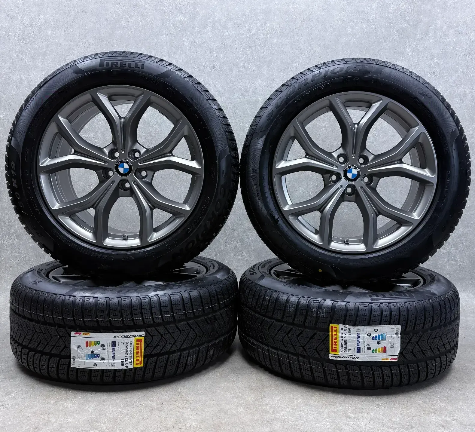 Original BMW X5 G05 BMW X6 G06 19 Zoll Styling 735 Winterräder + RDKS 6883752 Ferric Grey NEU - Bild 1