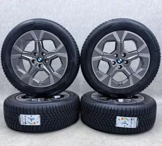 Original BMW X1 iX1 U11 18 Zoll Styling 866 Winterräder + RDKS 6898040 Lightning Grey - Bild 1