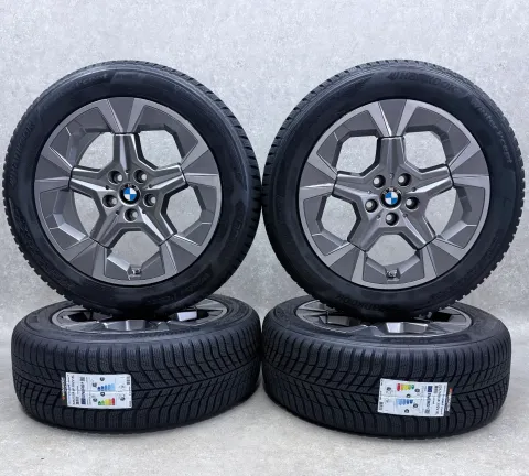 Background image for Original BMW X1 iX1 U11 18 Zoll Styling 866 Winterräder + RDKS 6898040 Lightning Grey