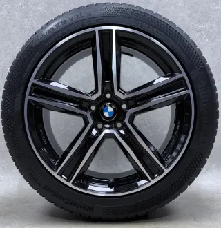 BMW 5er G60 Limousine BMW 5er G61 Touring BMW I5 Limousine 19 Zoll KG Winterräder KBA55167 Schwarz Glanzgedreht Neuwertig - Bild 4