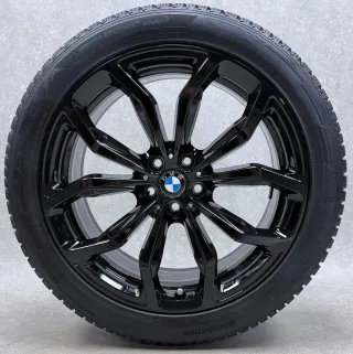 Original BMW X3 G01 BMW X4 G02 20 Zoll Styling 695 Winterräder + RDKS 6881208 Schwarz Hochglanz 7-8mm - Bild 2