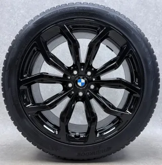 Original BMW X3 G01 BMW X4 G02 20 Zoll Styling 695 Winterräder + RDKS 6881208 Schwarz Hochglanz 7-8mm - Bild 5