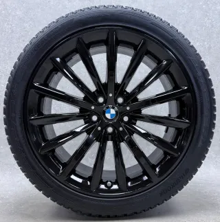 Original 19 Zoll Styling Vielspeiche 633 Winterräder + RDKS 6863419 Schwarz 2x8-9mm - Bild 3