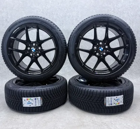 Background image for Original BMW 1er F70 BMW 2er Gran Coupé F74 18 Zoll Styling M554 Winterräder + RDKS 8092354 Schwarz glanz