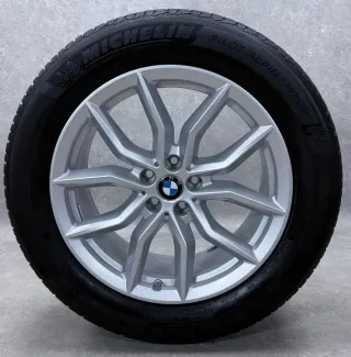 Original BMW X5 G05 BMW X6 G06 19 Zoll Styling 734 Winterräder + RDKS 6880685 Silber 5-6mm - Bild 2