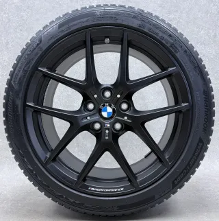 Original BMW 1er F70 BMW 2er Gran Coupé F74 18 Zoll Styling M554 Winterräder + RDKS 8092354 Schwarz seidenmatt - Bild 2