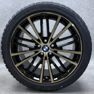Original BMW 5er G30 G31 BMW 19 Zoll Styling 635 Winterräder + RDKS 6894839 Bicolor (Schwarz / Gold) NEU - Bild 5