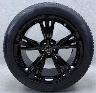 Original Audi Q8 4M 21 Zoll 5 Segmentspeichen Winterräder + RDKS 4M8601025H Schwarz - Bild 5