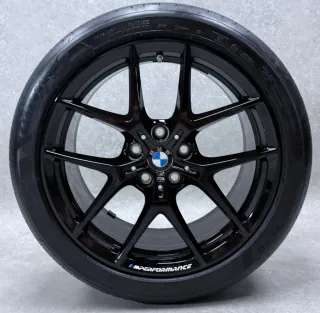 Original BMW 1er F70 BMW 2er Gran Coupé F74 18 Zoll Styling M554 Sommerräder + RDKS 8092354 Schwarz glanz Neuwertig - Bild 4