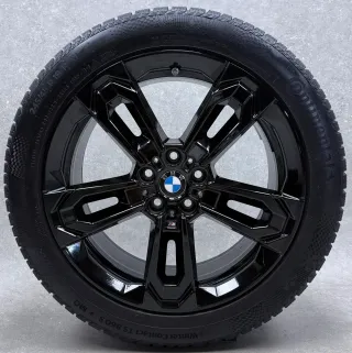 Original BMW X1 iX1 U11 BMW X2 iX2 U10 19 Zoll Doppelspeiche M871 Winterräder + RDKS 5A1E230 BLA Schwarz 2x7-8mm + 2x7mm - Bild 2