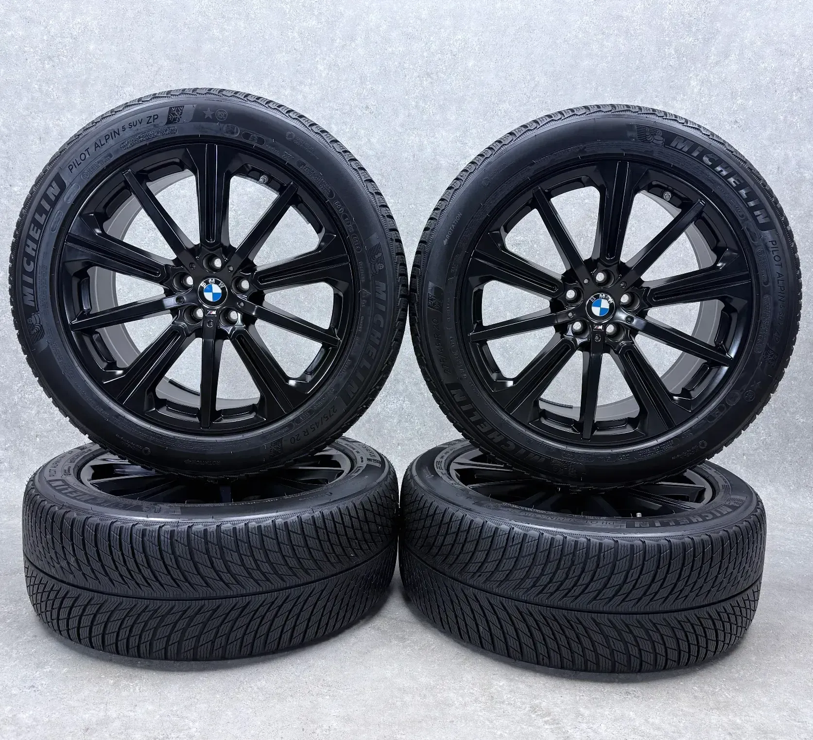 Original BMW X5 G05 BMW X6 G06 20 Zoll Styling M748 Winterräder + RDKS 6883765 Schwarz seidenmatt Neuwertig - Bild 1
