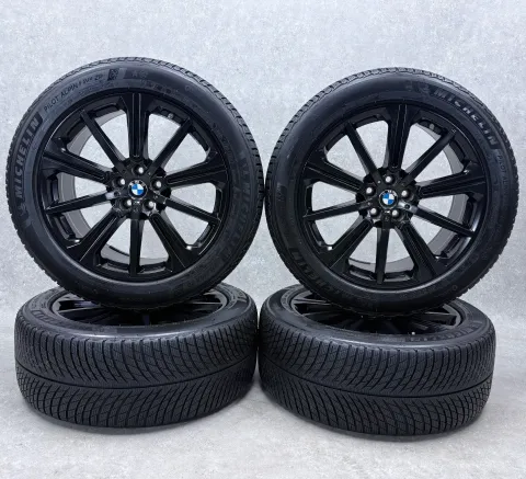 Background image for Original BMW X5 G05 BMW X6 G06 20 Zoll Styling M748 Winterräder + RDKS 6883765 Schwarz seidenmatt Neuwertig