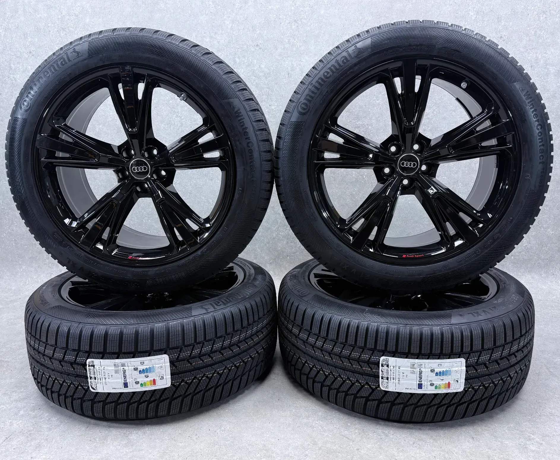 Original Audi Q8 4M 21 Zoll 5 Segmentspeichen Winterräder + RDKS 4M8601025H Schwarz - Bild 1