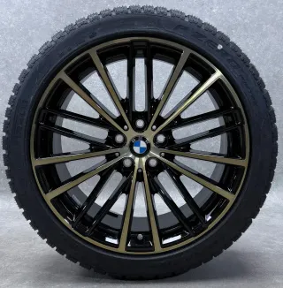 Original BMW 5er G30 G31 BMW 19 Zoll Styling 635 Winterräder + RDKS 6894839 Bicolor (Schwarz / Gold) NEU - Bild 2