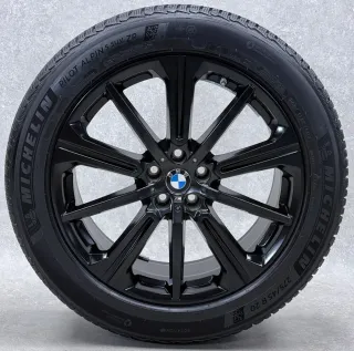 Original BMW X5 G05 BMW X6 G06 20 Zoll Styling M748 Winterräder + RDKS 6883765 Schwarz seidenmatt Neuwertig - Bild 2