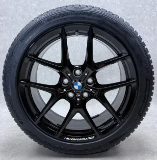 Original BMW 1er F70 BMW 2er Gran Coupé F74 18 Zoll Styling M554 Winterräder + RDKS 8092354 Schwarz glanz - Bild 4
