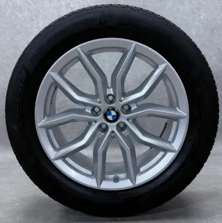 Original BMW X5 G05 BMW X6 G06 19 Zoll Styling 734 Winterräder + RDKS 6880685 Silber 5-6mm - Bild 5