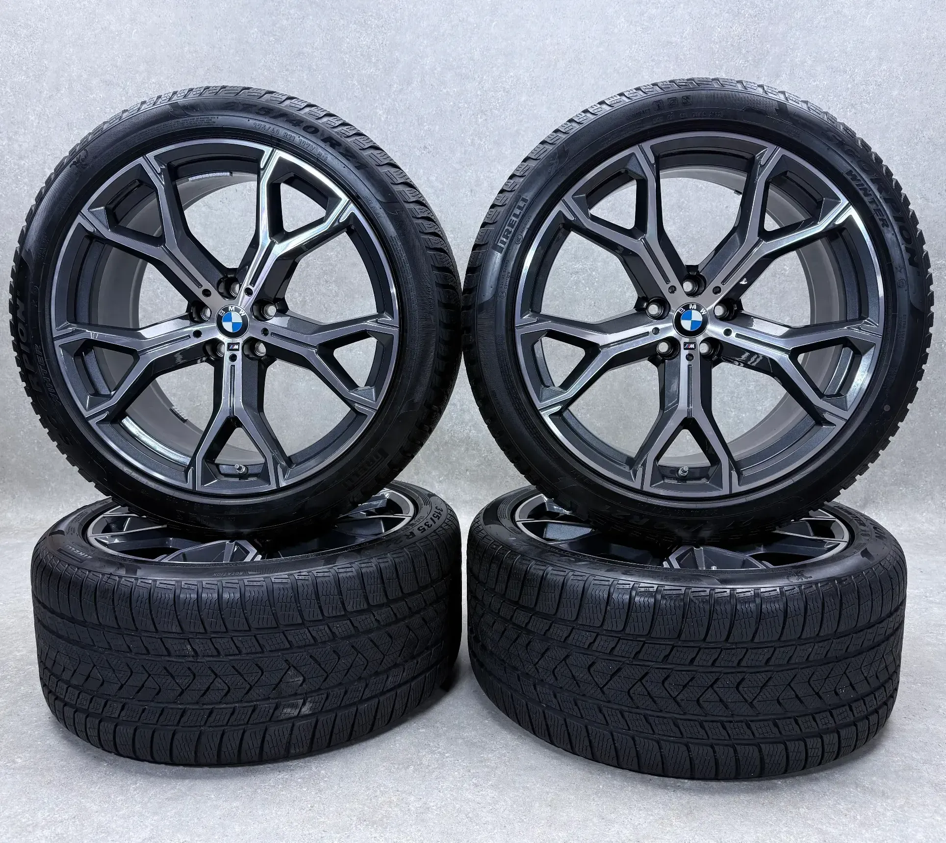 Original BMW X5 G05 BMW X6 G06 21 Zoll Styling M741 Winterräder + RDKS 8071998 6,5-7mm - Bild 1