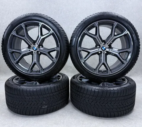 Background image for Original BMW X5 G05 BMW X6 G06 21 Zoll Styling M741 Winterräder + RDKS 8071998 6,5-7mm