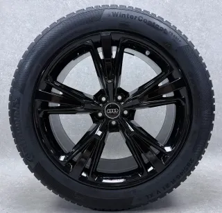 Original Audi Q8 4M 21 Zoll 5 Segmentspeichen Winterräder + RDKS 4M8601025H Schwarz - Bild 4