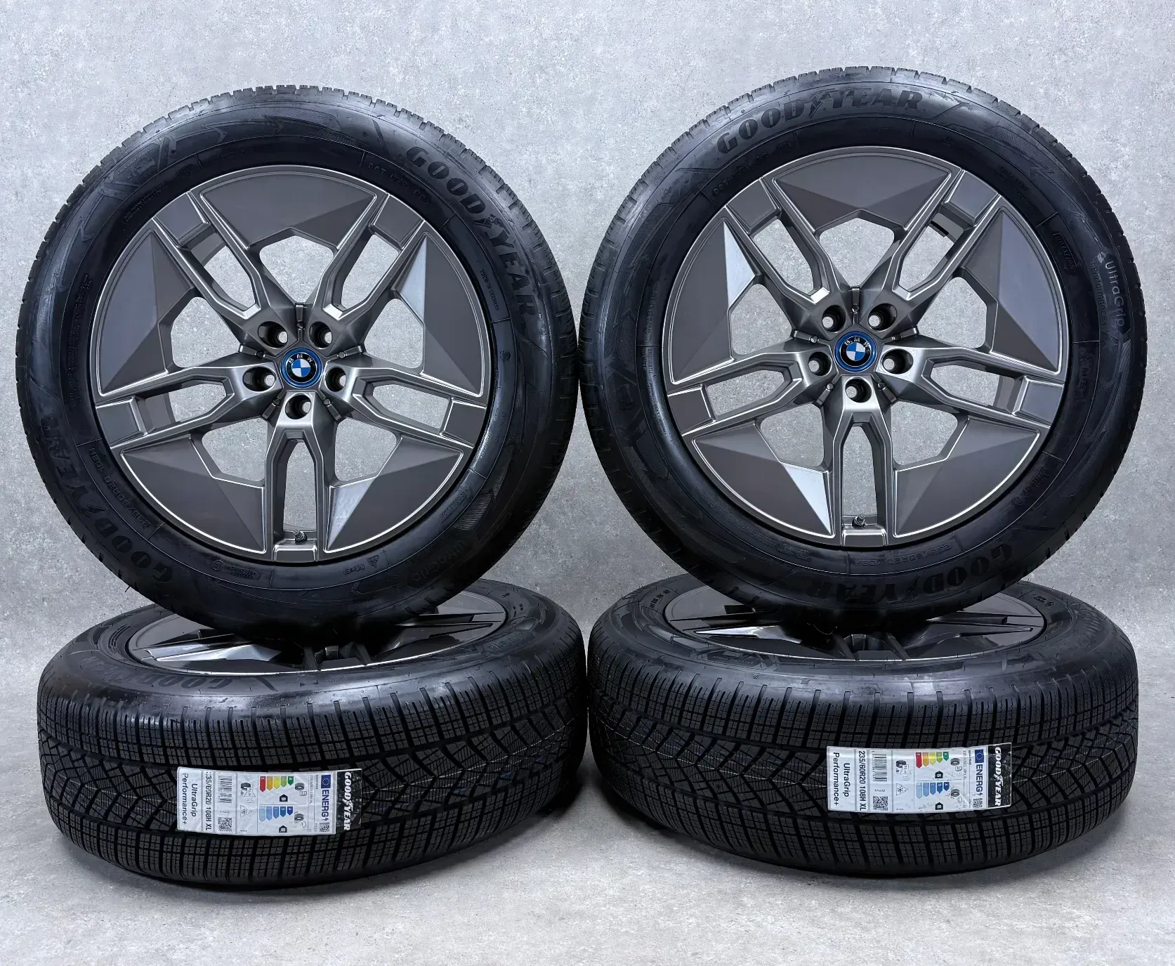 Original BMW iX i20 20 Zoll Zoll Styling 1002 Aerodynamik Winterräder + RDKS 5A02653 Ferric Grey - Bild 1