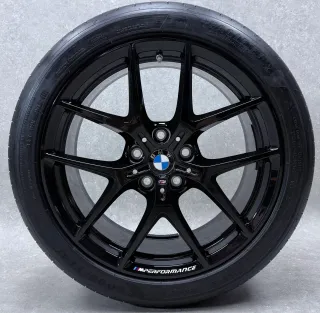 Original BMW 1er F70 BMW 2er Gran Coupé F74 18 Zoll Styling M554 Sommerräder + RDKS 8092354 Schwarz glanz Neuwertig - Bild 3