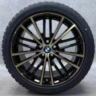 Original BMW 5er G30 G31 BMW 19 Zoll Styling 635 Winterräder + RDKS 6894839 Bicolor (Schwarz / Gold) NEU - Bild 4