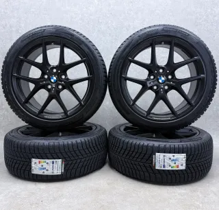 Original BMW 1er F70 BMW 2er Gran Coupé F74 18 Zoll Styling M554 Winterräder + RDKS 8092354 Schwarz seidenmatt - Bild 1