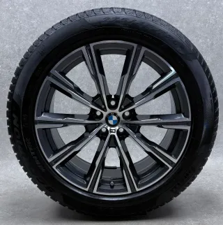 Original BMW X5 G05 BMW X6 G06 18 Zoll Styling 618 Winterräder + RDKS 6880684 Silber 2x6mm + 2x5-6mm - Bild 2