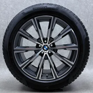 Original BMW X5 G05 BMW X6 G06 18 Zoll Styling 618 Winterräder + RDKS 6880684 Silber 2x6mm + 2x5-6mm - Bild 3