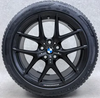 Original BMW 1er F70 BMW 2er Gran Coupé F74 18 Zoll Styling M554 Winterräder + RDKS 8092354 Schwarz seidenmatt - Bild 4