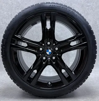 Original BMW 1er F40 BMW 2er Gran Coupé F44 18 Zoll M556 Doppelspeiche Winterräder + RDKS 8053524 Hochglanz schwarz 6-7mm - Bild 3