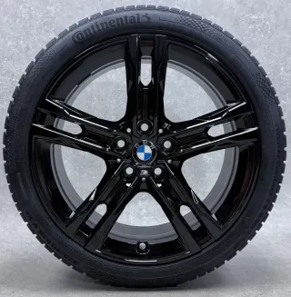 Original BMW 1er F40 BMW 2er Gran Coupé F44 18 Zoll M556 Doppelspeiche Winterräder + RDKS 8053524 Hochglanz schwarz 6-7mm - Bild 4