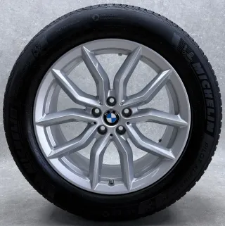 Original BMW X5 G05 BMW X6 G06 18 Zoll Styling 618 Winterräder + RDKS 6880684 Silber 2x6mm + 2x5-6mm - Bild 3